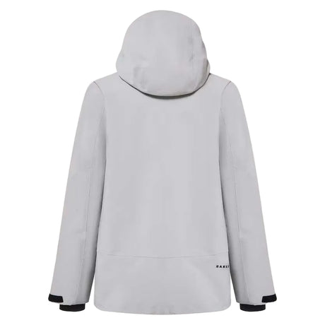 MCanopyIns.Jacket-Light gray jacket with black accents on a white background