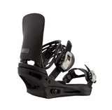 MCartelReFlexSBBinding-Black snowboard binding on a white background