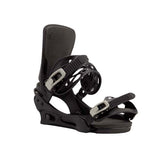 MCartelReFlexSBBinding-Black snowboard binding on a white background