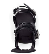 MCartelReFlexSBBinding-Black snowboard binding on a white background