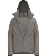 MCartoMonoTriclimateHoodedJacket-Gray jacket with a hood on a white background