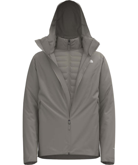 MCartoMonoTriclimateHoodedJacket-Gray jacket with a hood on a white background
