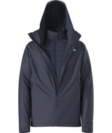 MCartoMonoTriclimateHoodedJacket-Dark blue jacket with hood on a white background