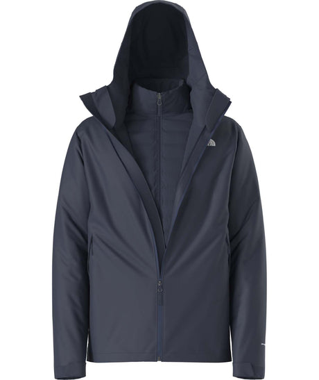 MCartoMonoTriclimateHoodedJacket-Dark blue jacket with hood on a white background