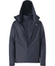 MCartoMonoTriclimateHoodedJacket-Dark blue jacket with hood on a white background