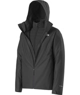 MCartoMonoTriclimateHoodedJacket-Black jacket with a hood on a white background