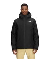 MCartoMonoTriclimateHoodedJacket-Black jacket with The North Face logo on a white background