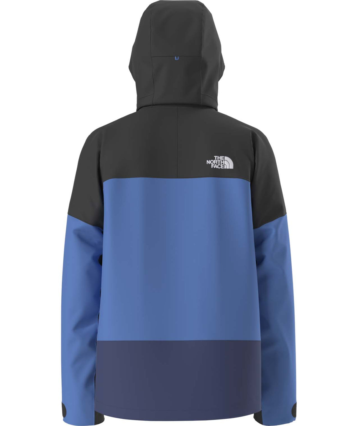 MChakalJacket-Blue and black jacket with The North Face logo on a white background