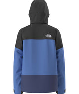 MChakalJacket-Blue and black jacket with The North Face logo on a white background