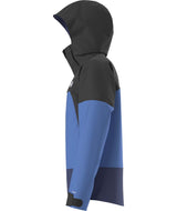 MChakalJacket-Blue and black jacket with The North Face logo on a white background