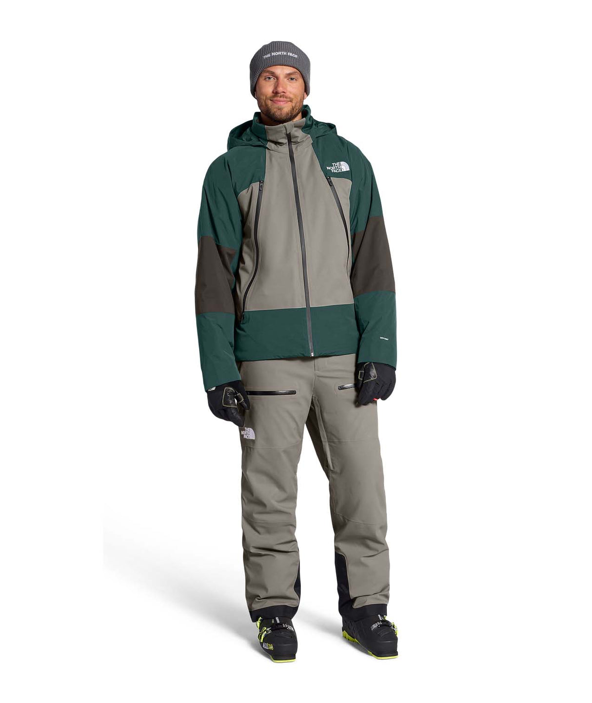 MChakalPant- Gray snow pants with black accents on a white background