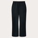 MChannelShellPant-Black wide-leg snow pants with an elastic drawstring waist and side pockets, shown on a light gray background.