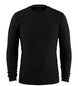 MClassicalThermalMerinoBaseLayerCrew-Black long-sleeve shirt on a white background