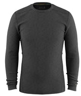 MClassicalThermalMerinoBaseLayerCrew-Dark gray long-sleeve shirt on a white background