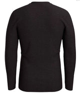 MClassicalThermalMerinoBaseLayerCrew-Dark gray long-sleeve shirt on a white background