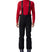 MDarePant- Man wearing black snow pants with overalls on a white background