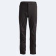 MDeldaSoftshellPant-Black technical outdoor pants shown flat against a light gray background.