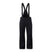 MDispatchSuspenderPant-Black snow pants with suspenders on a white background