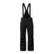 MDispatchSuspenderPant-Black snow pants with suspenders on a white background