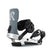 MDrone- Silver snowboard binding on a white background