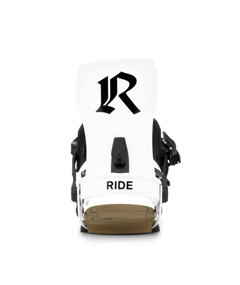 MDrone- White snowboard binding on a white background