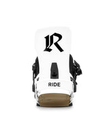 MDrone- White snowboard binding on a white background