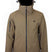 MDusterJacket-Brown jacket with a hood on a white background