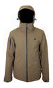 MDusterJacket-Brown jacket with a hood on a white background