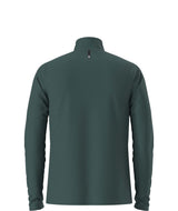 MDynamic1_4Zip-Green long-sleeve quarter zip with a high collar on a white background