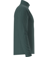 MDynamic1_4Zip-Green long-sleeve quarter zip with a high collar on a white background