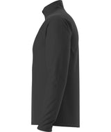 MDynamic1_4Zip-Black long-sleeve quarter zip with a high collar on a white background