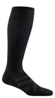 MRFL-Black knee-high sock on a white background