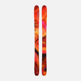 MFree108- Pair of colorful skis on a white background