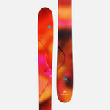 MFree108- Pair of colorful skis on a white background