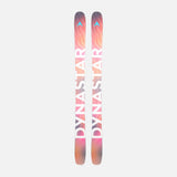 MFree108- Pair of colorful skis on a white background