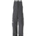 MFreedomBib-Grey bib overalls with The North Face logo on a white background