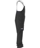 MFreedomBib-Black bib overalls with The North Face logo on a white background