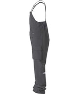 MFreedomBib-Grey bib overalls with The North Face logo on a white background