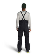 MFreedomBib-Black bib overalls with The North Face logo on a white background