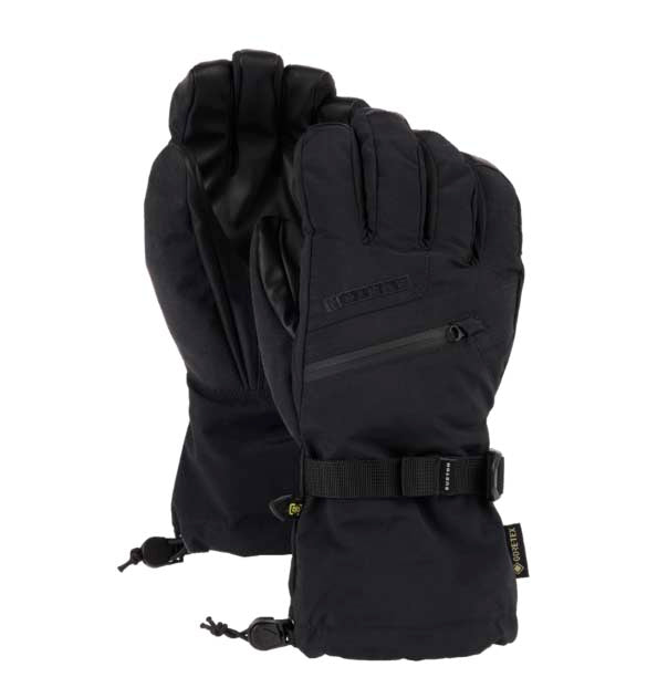 MGORE-TEXGloves-Black gloves with a brand logo on a white background