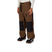 MGhost2.5LPant-Brown pants with plaid accents worn by a person on a white background