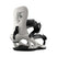 MGhostFase-White snowboard binding with black accents on a white background
