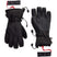MGore-texLinearGlove- A pair of black insulated gloves shown flat on a white background, with one glove facing palm-up and the other palm-down. A black wrist strap with red cord and the brand text 'SIXEIGHTSIX' is visible near the top left, and a matching strap appears near the bottom right.