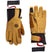 MGore-texStrongholdLeatherGlove-Pair of tan gloves with black accents on a white background, featuring the Sixeightsix brand.