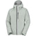MHighlandInsulatedJacket-Light gray jacket with a hood on a white background