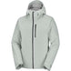 MHighlandInsulatedJacket-Light gray jacket with a hood on a white background