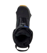 MHighshotStepOnSBBoot- Black snowboard boot on a white background