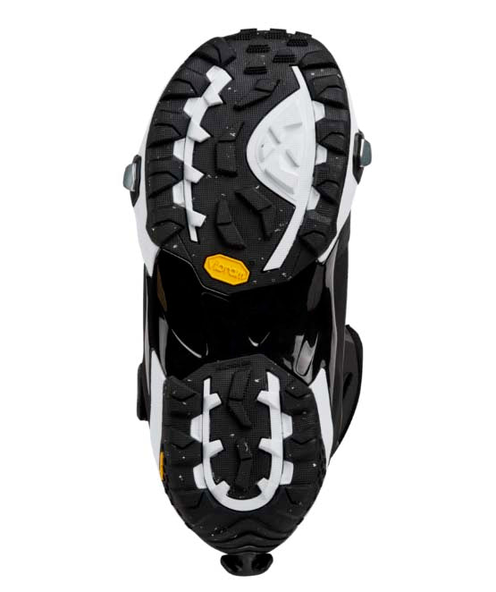 MHighshotXWideStepOnSnowboardBoots-Black snowboard boot with visible branding on a white background