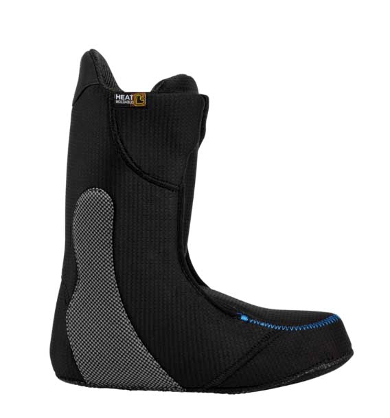 MHighshotXWideStepOnSnowboardBoots-Black snowboard boot with visible branding on a white background