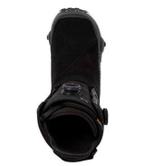 MHighshotXWideStepOnSnowboardBoots-Black snowboard boot with visible branding on a white background